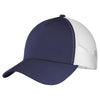 Sport-Tek True Navy/White PosiCharge Competitor Mesh Back Cap