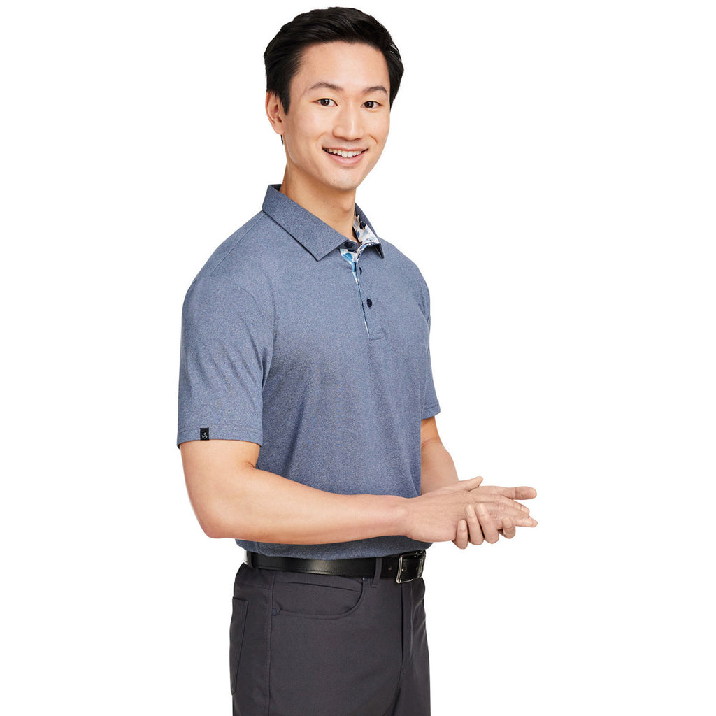 Swannies Golf Men's Navy Heather James Polo