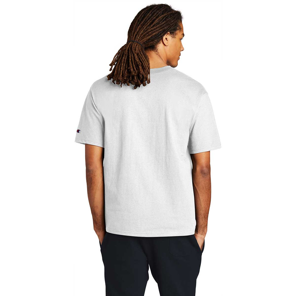 Champion Men's White Heritage 7-oz Jersey Tee