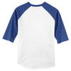 Sport-Tek Men's White/Royal Colorblock Raglan Jersey