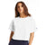 Champion Women's White Cropped Reverse Weave T-Shirt