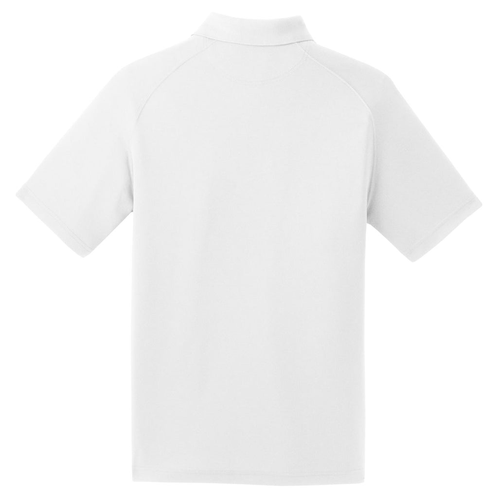 Sport-Tek Men's White Dry Zone Raglan Polo