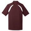 Sport-Tek Men's Maroon/White Dry Zone Colorblock Raglan Polo