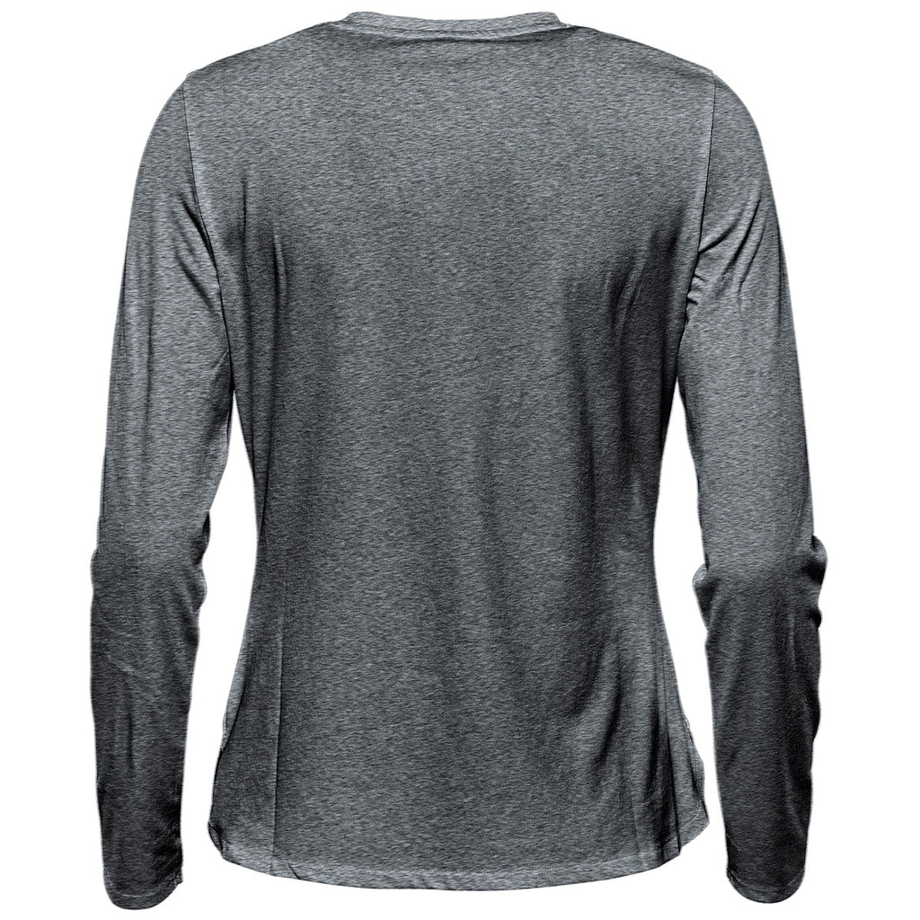 Stormtech Women's Graphite Heather Torcello Long Sleeve Henley