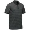 Stormtech Men's Black/Grey Heather Railtown Polo