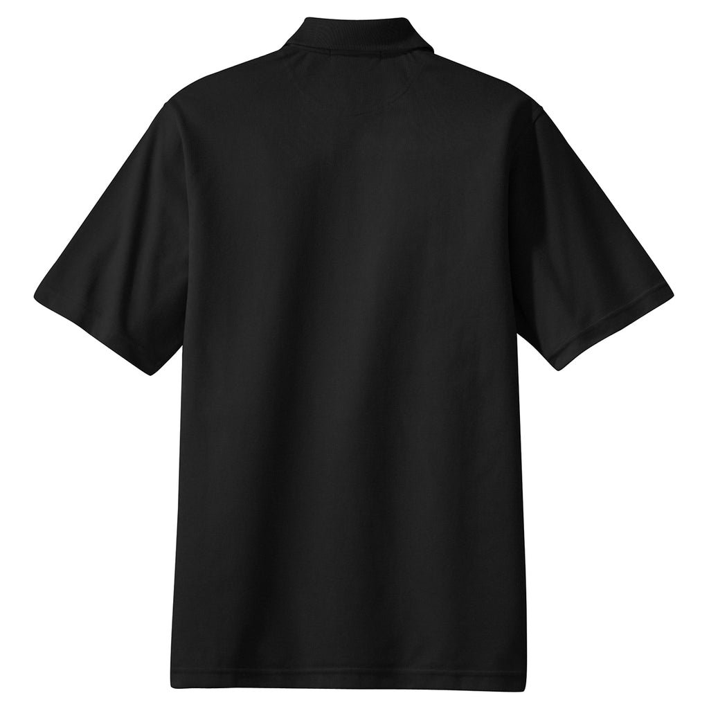 Port Authority Men's Jet Black Tall Rapid Dry Polo