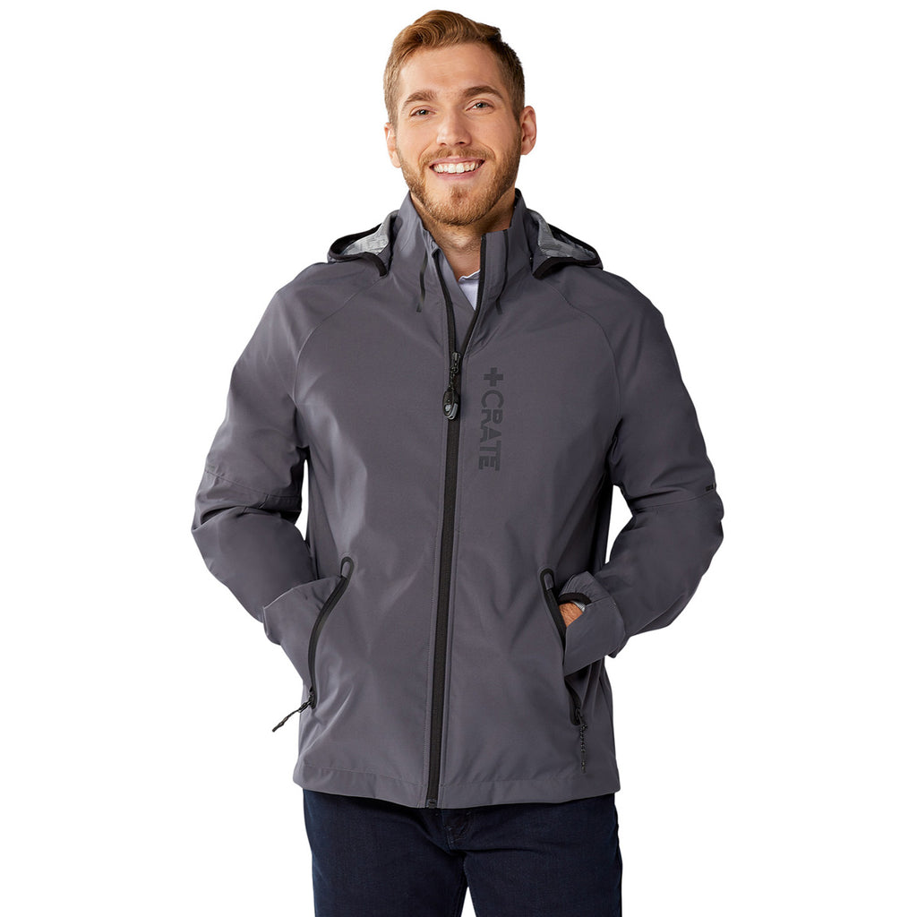 Elevate Men's Grey Storm Oracle Softshell Jacket