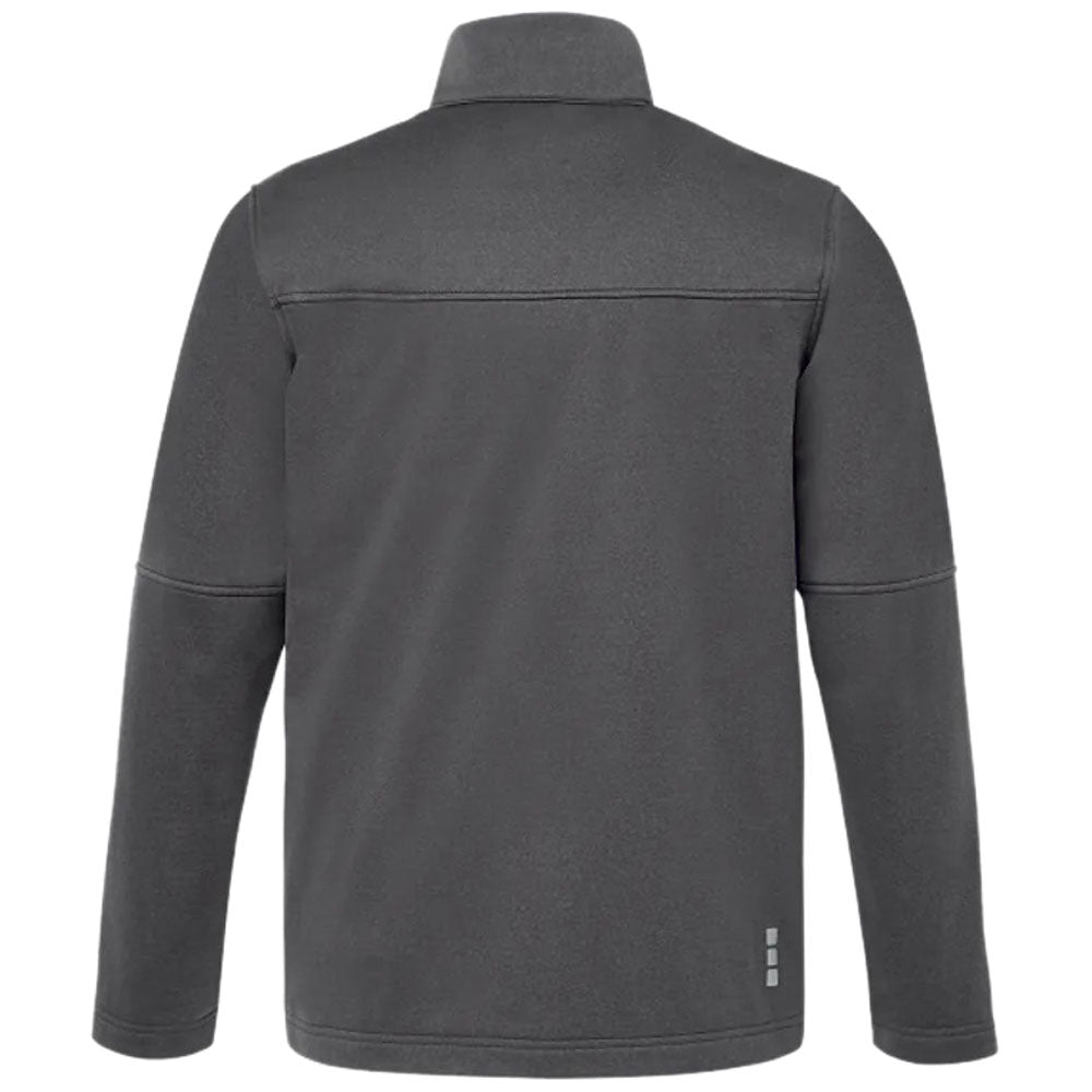 Elevate Men's Heather Dark Charcoal Joris Eco Softshell Jacket