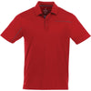 Elevate Men's Team Red/Steel Grey Wilcox Short Sleeve Polo