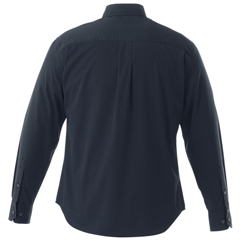 Elevate Men's Navy Wilshire Long Sleeve Shirt Tall