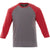 Elevate Men's Team Red Heather/Medium Heather Grey Dakota Three Quarter Tee