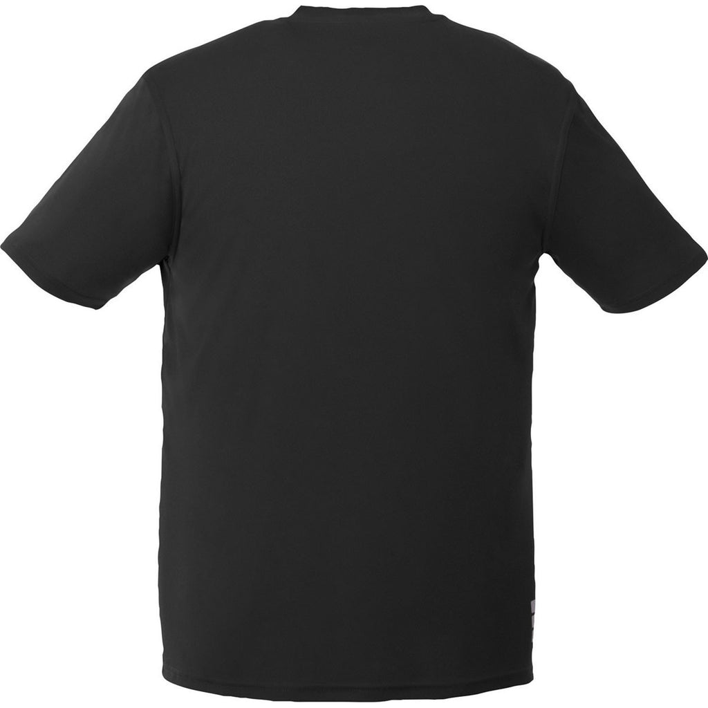 Elevate Men's Black Omi Short Sleeve Tech T-Shirt