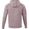 Elevate Men's Maroon Heather Odell Knit Zip Hoody