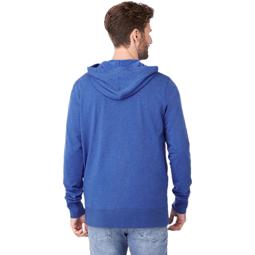 Elevate Men's New Royal Heather Argus Eco Fleece Full Zip Hoody