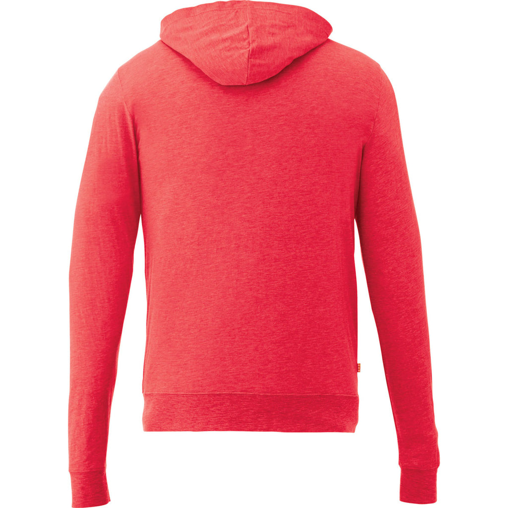 Elevate Men's Team Red Heather Garner Knit Full Zip Hoody