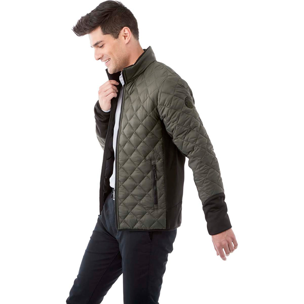 Elevate Men's Loden/Black Rougemont Hybrid Insulated Jacket