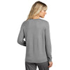 TravisMathew Women's Light Grey Heather Long Weekend Crew