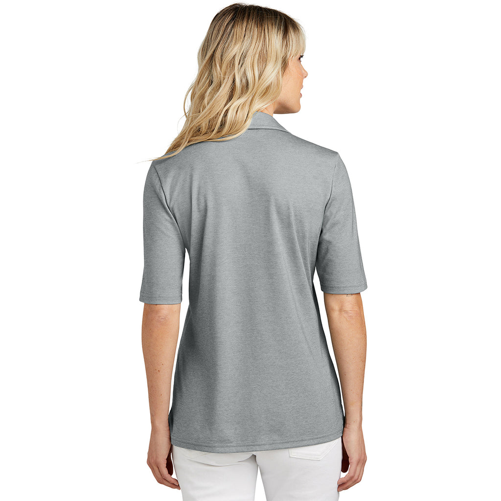 TravisMathew Women's Grey Heather Sunsetters Polo