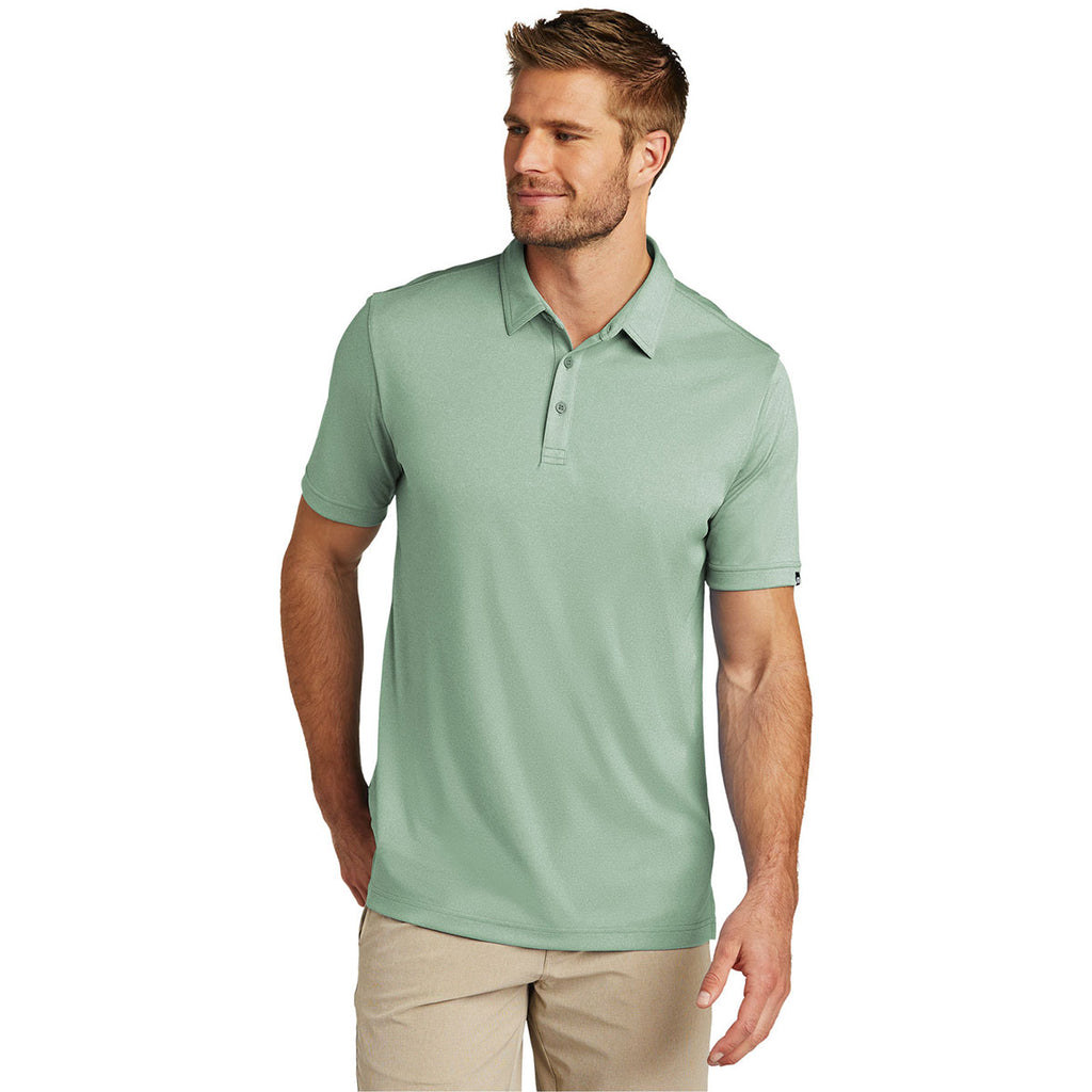 TravisMathew Men's Beryl Green Heather Coto Performance Polo