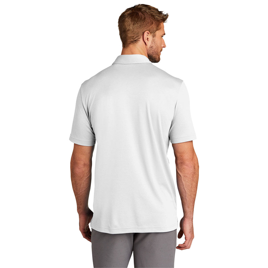 TravisMathew Men's White Oceanside Solid Polo