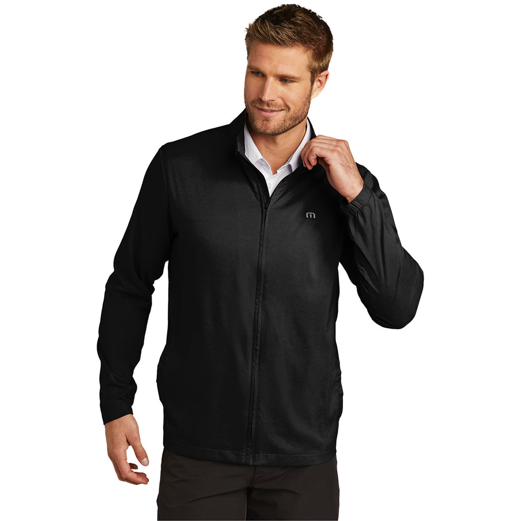 TravisMathew Men's Black Surfside Full-Zip Jacket