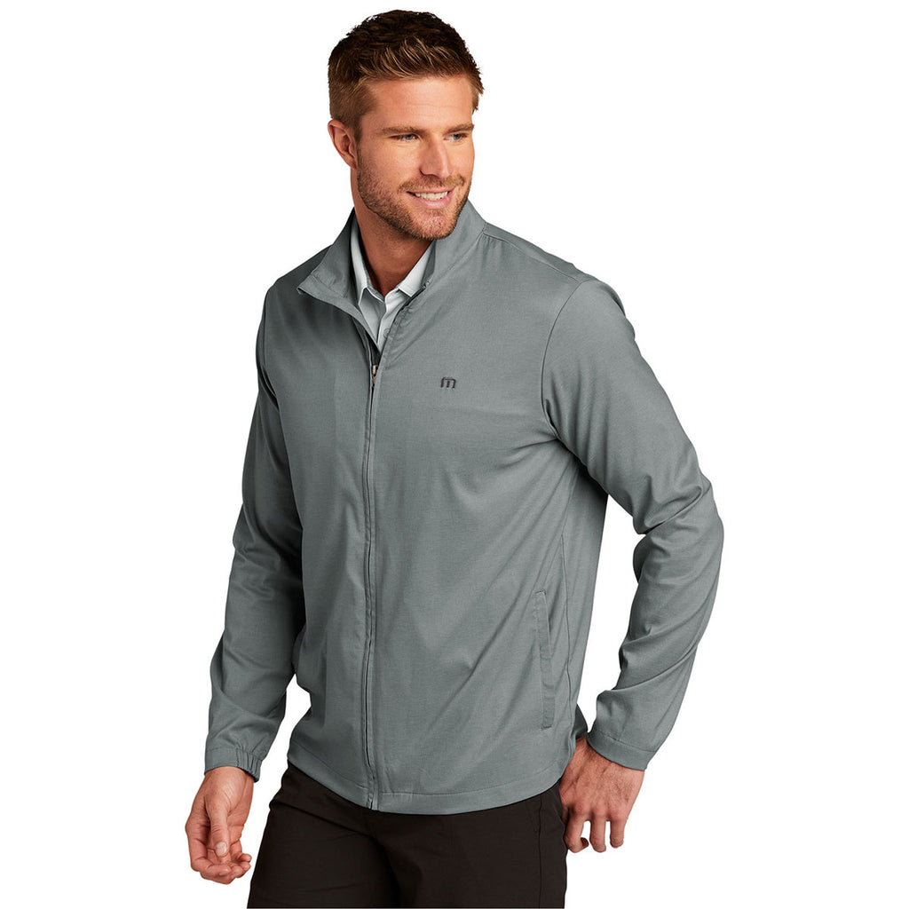 TravisMathew Men's Quiet Shade Grey Heather Surfside Full-Zip Jacket