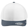 TravisMathew White/Vintage Indigo Cruz Colorblock Trucker Cap