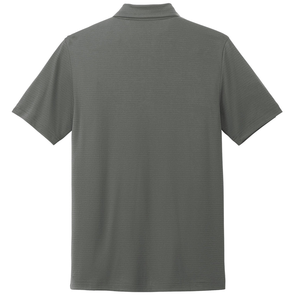 TravisMathew Men's Dark Grey Bayfront Solid Polo