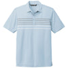 TravisMathew Men's Kentucky Blue Heather Coto Performance Chest Stripe Polo