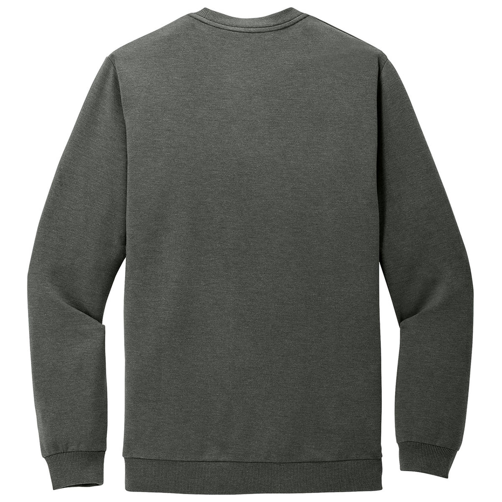 TravisMathew Men's Dark Grey Heather Long Weekend Crew