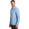 TravisMathew Men's Allure Heather Oceanside Heather Long Sleeve Polo