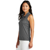 TravisMathew Women's Quiet Shade Grey/Black Coto Performance Sleeveless Polo