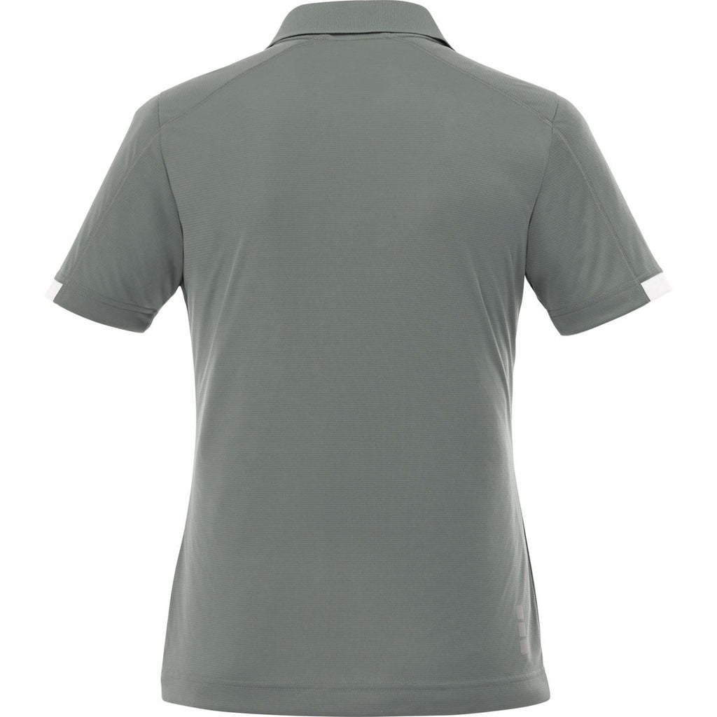 Elevate Women's Steel Grey Kiso Short Sleeve Polo