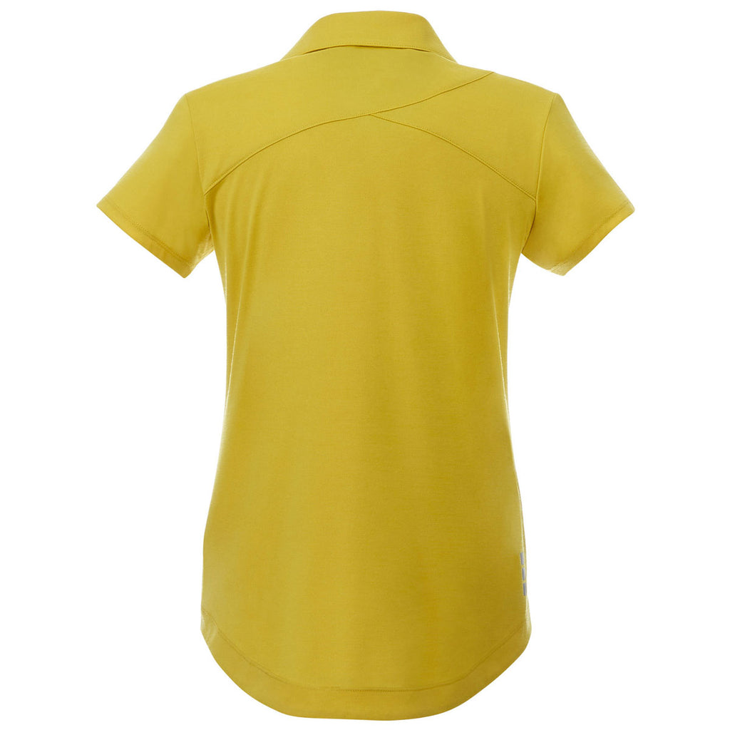 Elevate Women's Gold Amos Eco Short Sleeve Polo