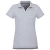 Trimark Women's Heather Grey Somoto Eco Short Sleeve Polo