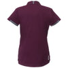 Elevate Women's Maroon/Grey Storm Cerrado Short Sleeve Polo