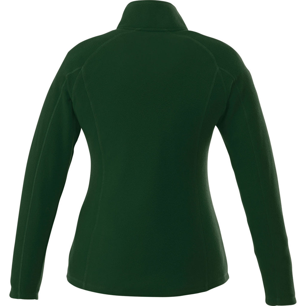 Elevate Women's Forest Green Rixford Polyfleece Jacket