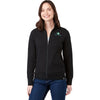 Trimark Women's Black Argus Eco Fleece Full Zip