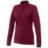 Elevate Women's Team Red Heather Mather Knit Half Zip