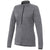 Elevate Women's Heather Dark Charcoal Mather Knit Half Zip