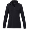 Elevate Women's Black Asgard Eco Knit Quarter Zip