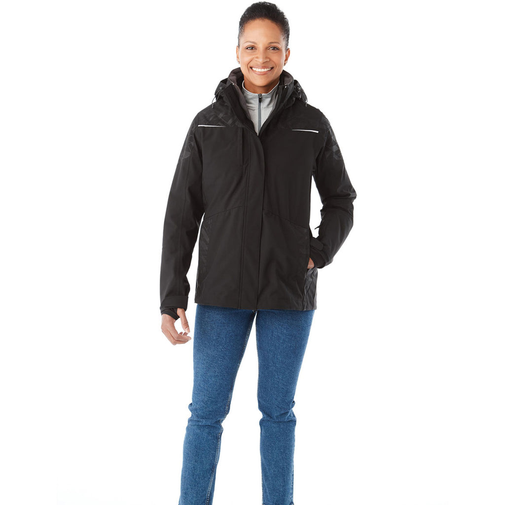 Elevate Women's Black Yamaska 3-IN-1 Jacket