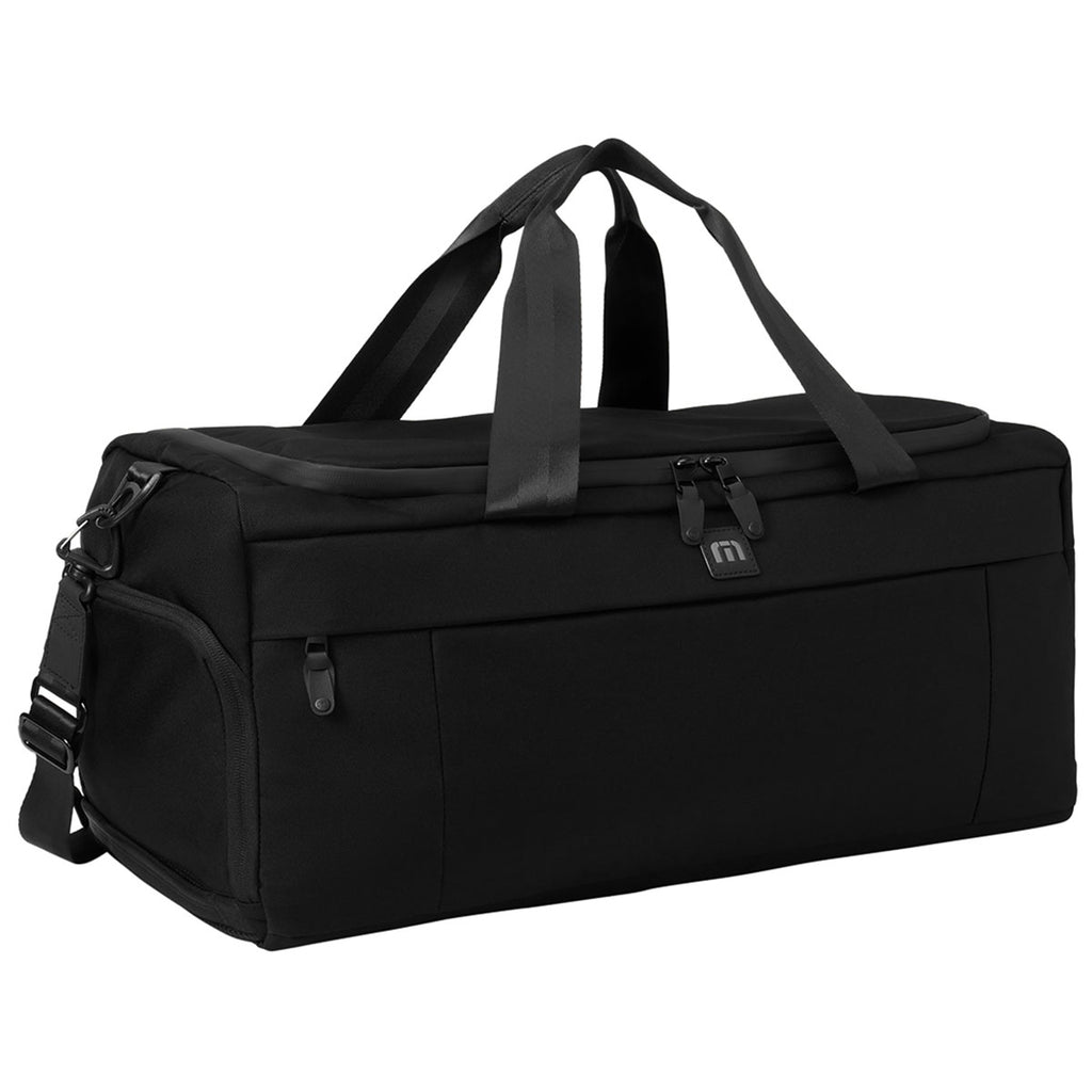 TravisMathew Black Duration Duffel