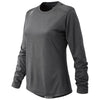 New Balance Women's Dark Heather Long Sleeve Tech Tee