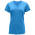 BAW Women's Columbia Blue Tri-Blend V-Neck T-Shirt