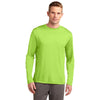 Sport-Tek Men's Lime Shock Tall Long Sleeve PosiCharge Competitor Tee