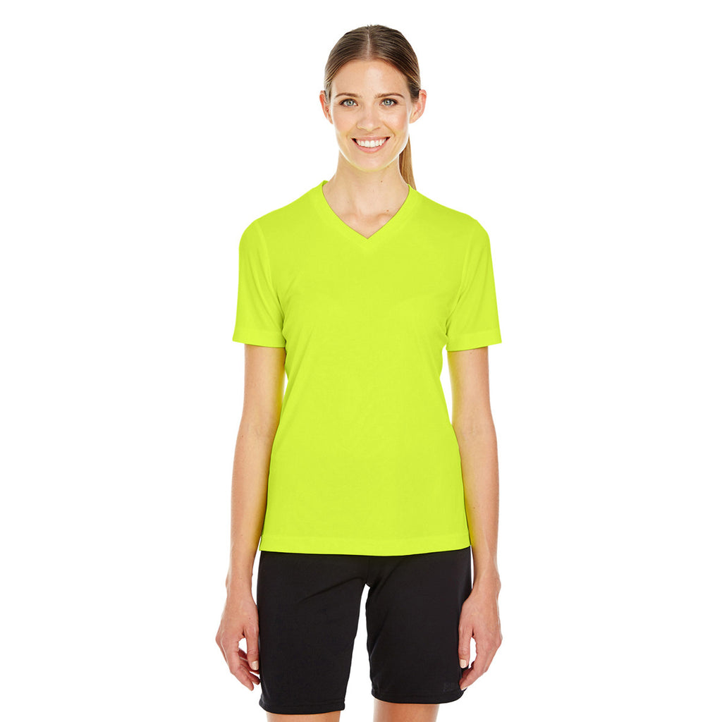 Team 365 Women's Safety Yellow Zone Performance T-Shirt