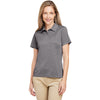 Team 365 Women's Dark Grey Heather Zone Sonic Heather Performance Polo