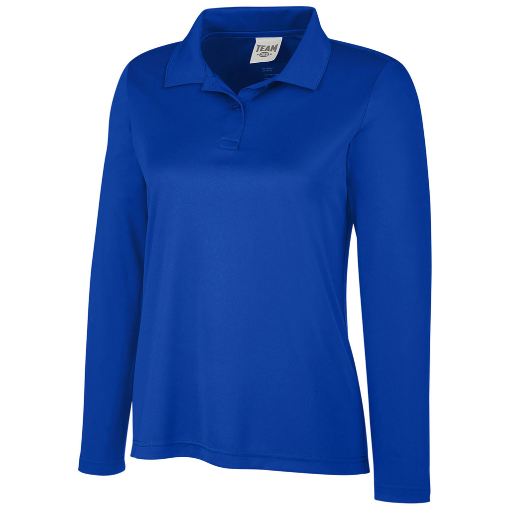 Team 365 Women's Sport Royal Zone Performance Long Sleeve Polo