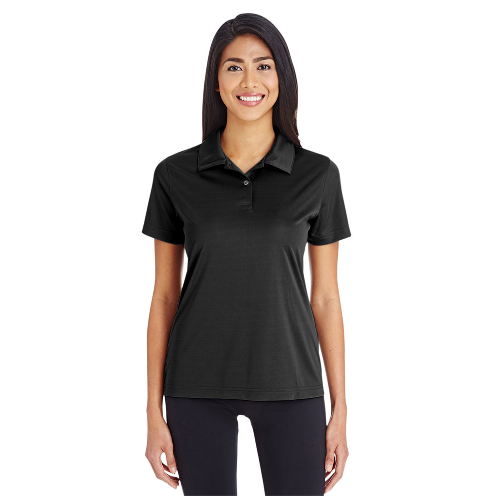 Team 365 Women's Black Zone Performance Polo